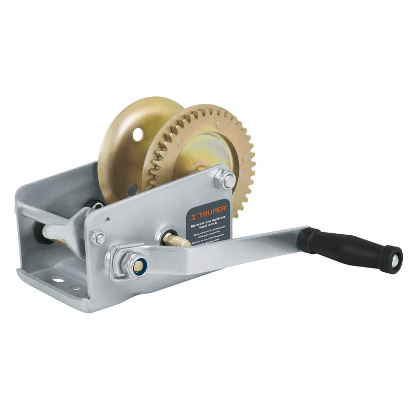 MALACATE MANIVELA SIN CABLE 1100 KG TRUPER 14724