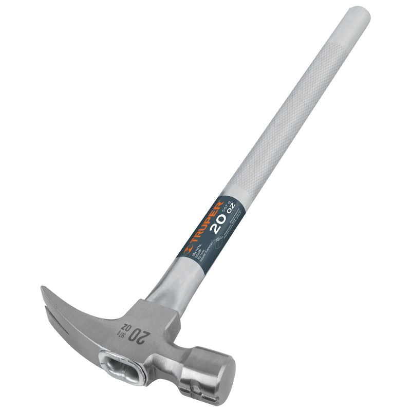 MARTILLO TUBULAR UÑA RECTA 20 OZ FRESADA IMAN TRUPER 16661