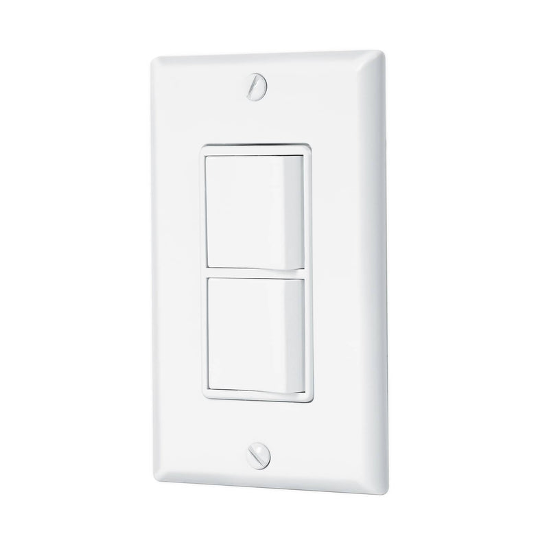 PLACA CON 2 INTERRUPTORES, 1 SEN. 1 DE 3 VIAS  VOLTECH 40019