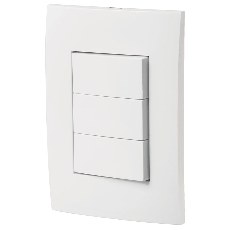 PLACA CON 3 INTERRUPTOR SENCILLO OSLO VOLTECH 46497