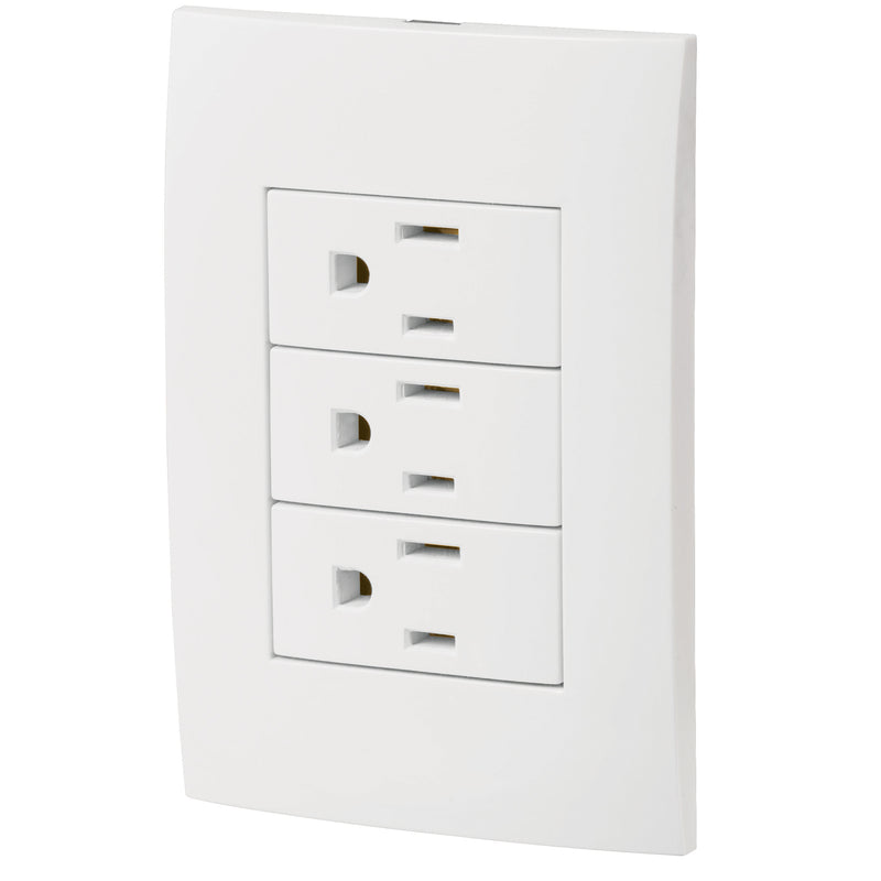 PLACA CON 3 CONTACTOS OSLO VOLTECH 46491