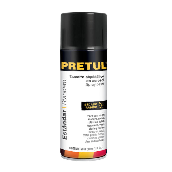 ESMALTE AEROSOL NEGRO BRILLANTE PRETUL 27170