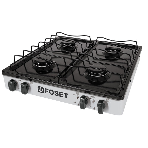 PARRILLA GAS 4 QUEMADORES BLANCO FOSET 48150