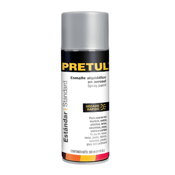 ESMALTE AEROSOL PLATA METALICO PRETUL 27174