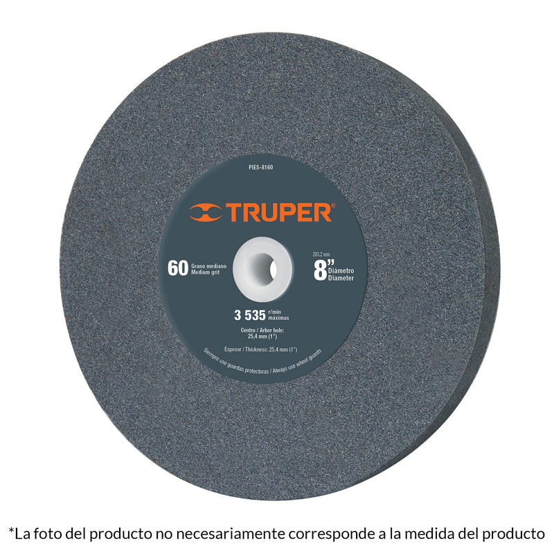 RUEDA ABR. 10' X 1-1/4' X 1-1/4' GRANO 60 OX. A TRUPER 12402