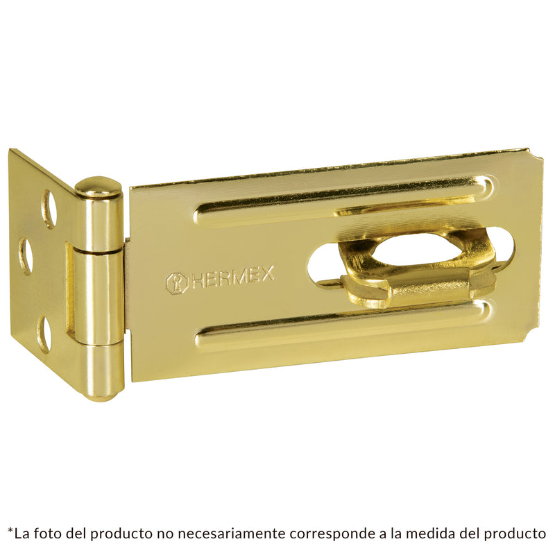 PORTACANDADO ACERO LATONADO 2-1/2'' HERMEX 43735