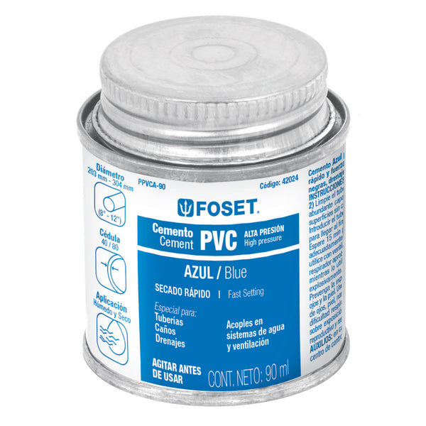 PEGAMENTO PVC 90 ML ALTA PRESION COLOR AZUL FOSET 42024