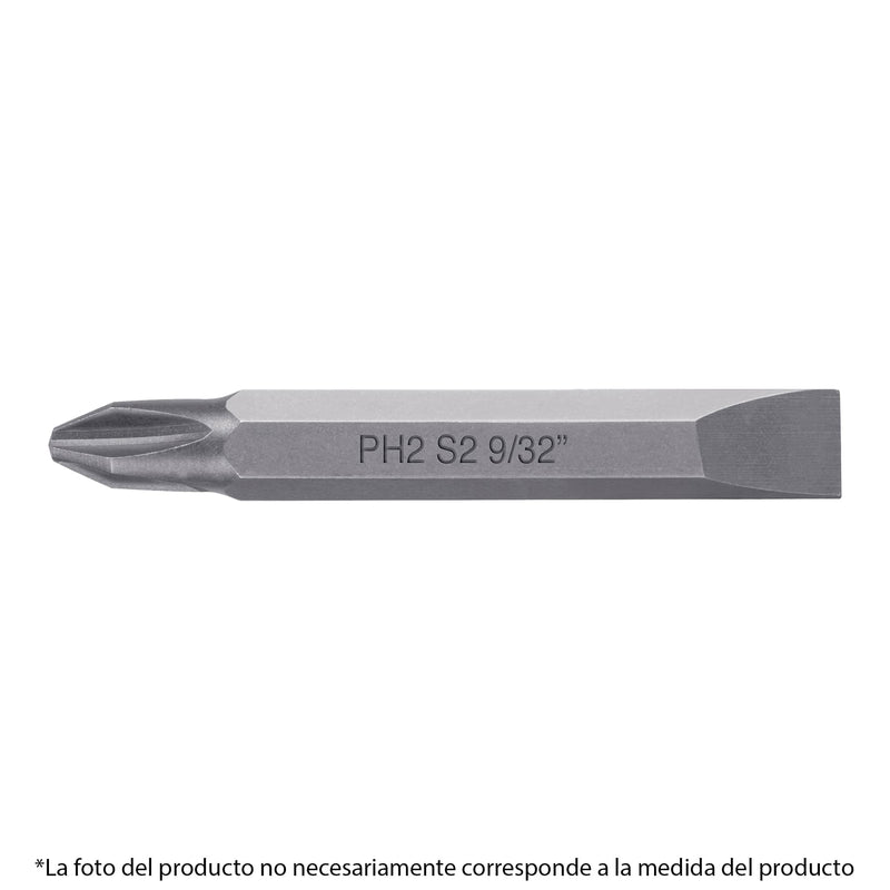 PUNTAS DE CRUZ PH1 Y PLANAS 1/4'' LARGO 2 3/8'' TRUPER 12177