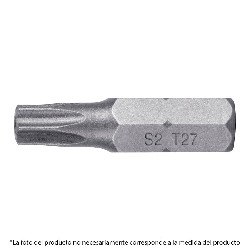 PUNTAS TORX C/SEGURO T10 LARGO 1'' 5PZ TRUPER 12263