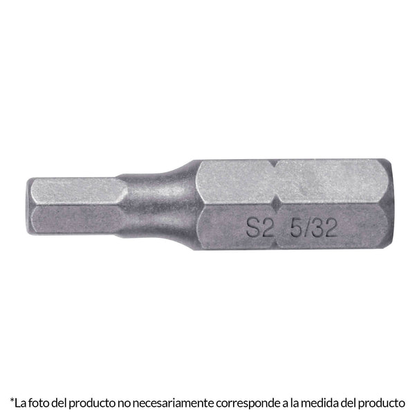 PUNTAS HEXAGONAL 1/8'' LARGO 1'' 5PZ TRUPER 12489