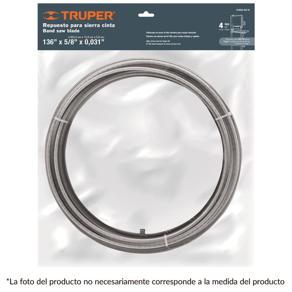 REPUESTO SIERRA CINTA 14'' 1 HP 4 DPP TRUPER 16287