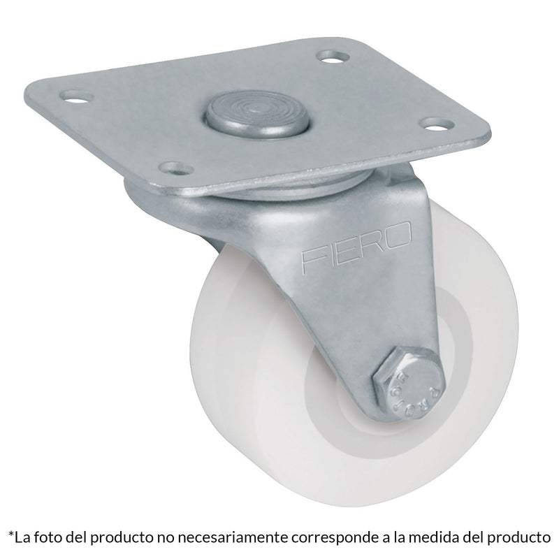 RODAJA POLIETILENO PLACA GIRATORIA BUJE 2-1/2'' FIERO 48626