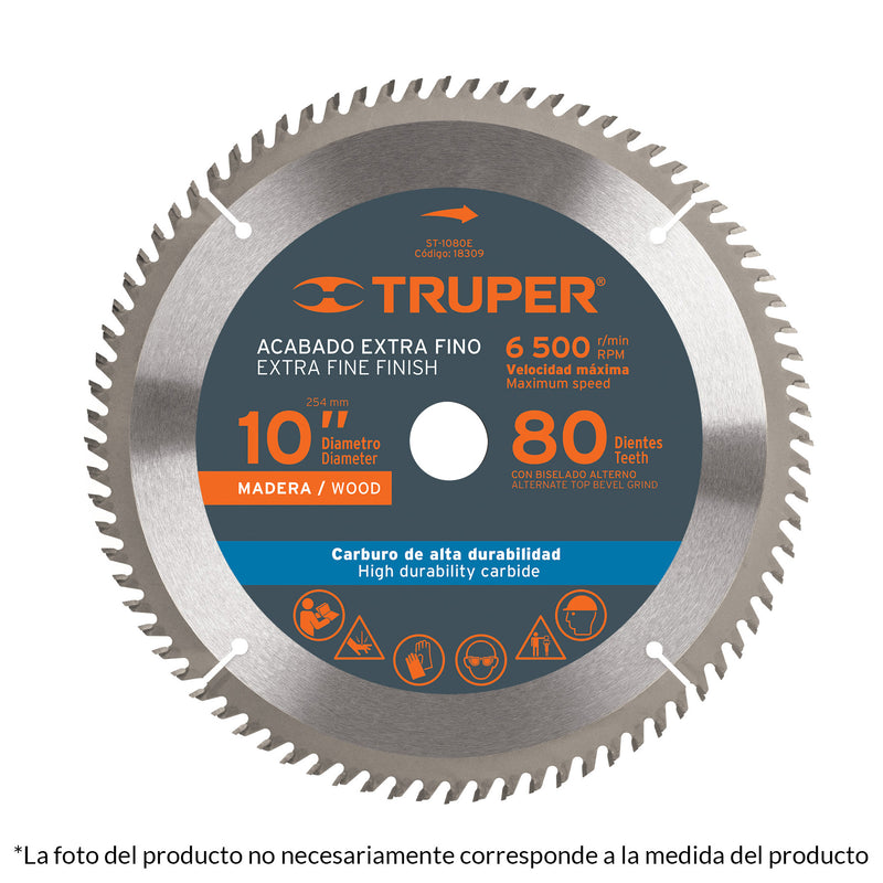 SIERRA CIRCULAR MADERA 40 D. 10' X 1' TRUPER 18307