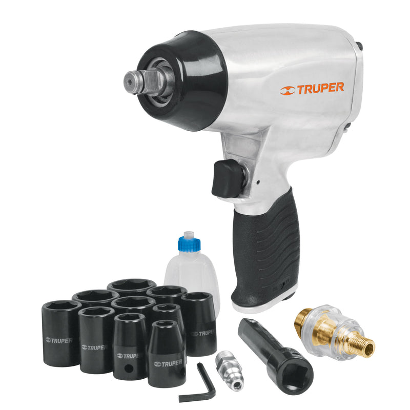 LLAVE IMPACTO NEUMATICA 1/2' KIT TRUPER 19372