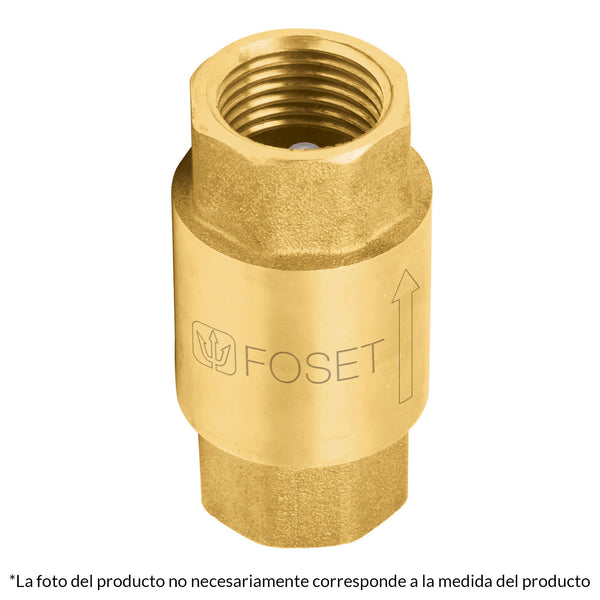 VALVULA RETENCION 3/4' FOSET 49066